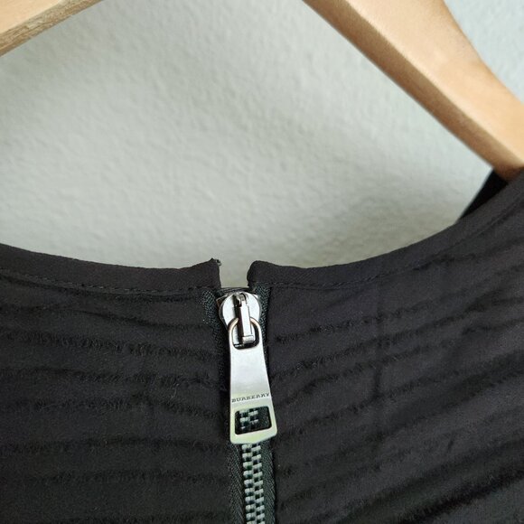Burberry black Silk Sheath Dress Size 2 - Picture 7 of 9